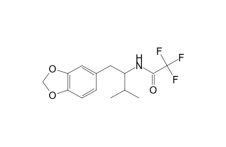 \N-(1-(benzo[d][1,3]dioxol-5-yl)-3-methylbutan-2-yl)-2,2,2-trifluoroacetamide