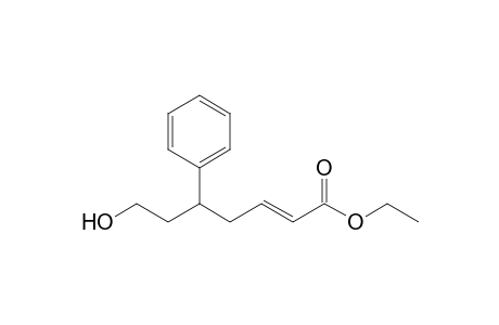 Ethyl 7-hydroxy-5-phenyl-2-heptenoate
