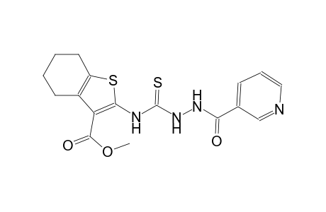 methyl 2-({[2-(3-pyridinylcarbonyl)hydrazino]carbothioyl}amino)-4,5,6,7-tetrahydro-1-benzothiophene-3-carboxylate