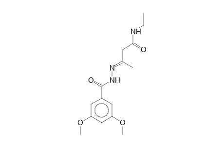 (3E)-3-[(3,5-Dimethoxybenzoyl)hydrazono]-N-ethylbutanamide