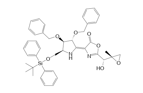 (E)-4-[(3R,4R,5S)-3,4-Dibenzyloxy-5-(tert-butyldiphenylsiloxy)methyl-pyrrolidin-2-ylidene]-2-[(1R,2S)-2,3-epoxy-1-hydroxy-2-methylpropyl]-4H-oxazol-5-one