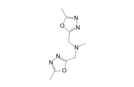 N-Methyl(5-methyl-1,3,4-oxadiazol-2-yl)-N-[(5-methyl-1,3,4-oxadiazol-2-yl)methyl]methanamine