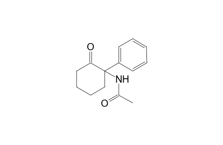 N-(2-oxo-1-phenyl-cyclohexyl)acetamide