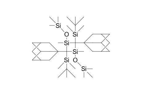 1,3-Bis(adamant-1-yl)-2,4-dimethyl-1,3-(T-butyl-dimethylsilyl)-2,4-bis(trimethylsiloxy)-2,4-disila-cyclobutane