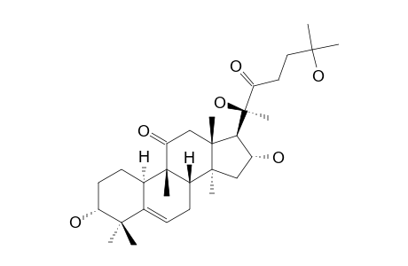 KINOIN-B;3-ALPHA,16-ALPHA,20,25-TETRAHYDROXY-(10-ALPHA)-CUCURBIT-5-ENE-11,22-DIONE