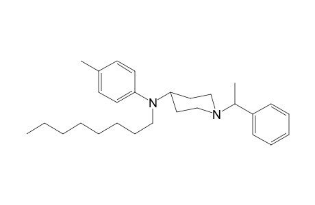 N-4-methylphenyl-N-octyl-1-(1-phenylethyl)piperidin-4-amine