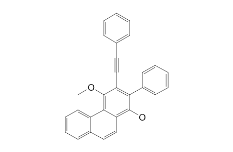 1-Hydroxy-4-methoxy-2-phenyl-3-(2-phenylethynyl)phenanthrene