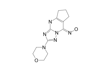 (E)-2-MORPHOLINO-5-OXIMINO-6,7,8,9-TETRAHYDRO-CYCLOPENTA-[1,2-D]-[1,2,4]-TRIAZOLO-[1,5-A]-PYRIMIDINE