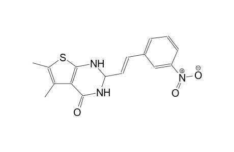 5,6-dimethyl-2-[(E)-2-(3-nitrophenyl)ethenyl]-2,3-dihydrothieno[2,3-d]pyrimidin-4(1H)-one