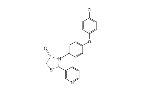 3-[p-(p-Chlorophenoxy)phenyl]-2-(3-pyridyl)-4-thiazolidinone