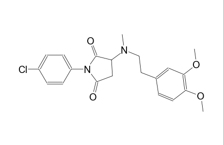 1-(4-chlorophenyl)-3-[[2-(3,4-dimethoxyphenyl)ethyl](methyl)amino]-2,5-pyrrolidinedione