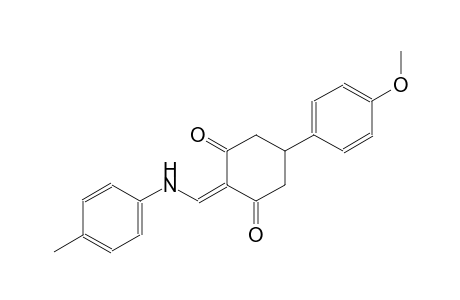 5-(4-methoxyphenyl)-2-(4-toluidinomethylene)-1,3-cyclohexanedione