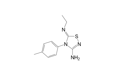 1,2,4-Thiadiazol-3-amine, 5-(ethylimino)-4,5-dihydro-4-(4-methylphenyl)-