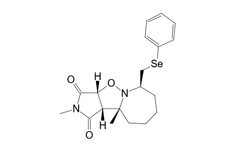 (3aR,3bR,8R,9bR) endo-2,3b-Dimethyl-8-phenylselenylmethyl-octahydro-9-oxa-2,8a-diazacyclopenta[a]azulene-1,3-dione