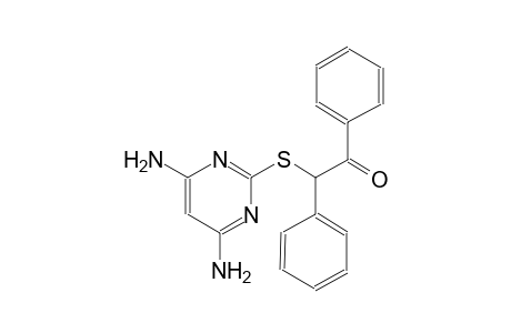 ethanone, 2-[(4,6-diamino-2-pyrimidinyl)thio]-1,2-diphenyl-