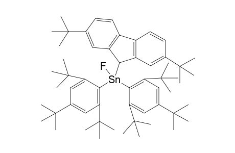 Bis(2,4,6-triisopropylphenyl)-2,7-di-tert-butylfluorenylfluorostannane