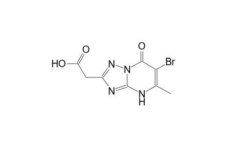 2-(6-bromanyl-5-methyl-7-oxidanylidene-1H-[1,2,4]triazolo[1,5-a]pyrimidin-2-yl)ethanoic acid