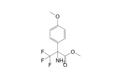 .alpha.-(p-Methoxyphenyl)-.alpha.-trifluoromethylglycine methyl ester