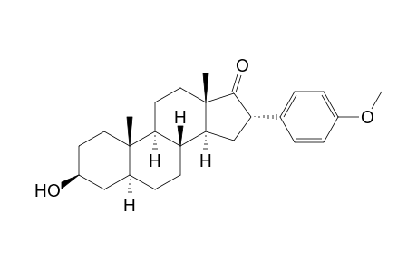 Androstan-17-one, 3-hydroxy-16-(4-methoxyphenyl)-, (3.beta.,5.alpha.,16.alpha.)-
