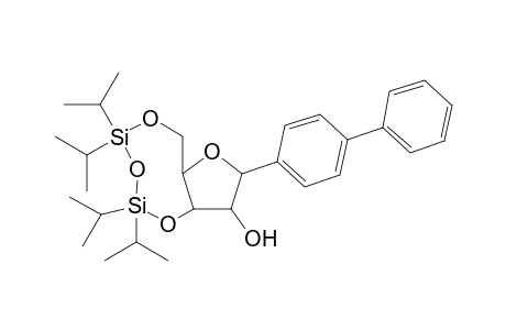 1-Biphenyl-3,5-O-cyclo[diisopropylsilyl(oxy)diisopropylsilyl]-1-dehydroxy-.beta.,D-ribofuranose