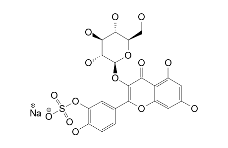CENTABRACTEIN;QUERCETIN-3-O-BETA-D-GLUCOPYRANOSIDE-3'-SULPHATE-SODIUM-SALT