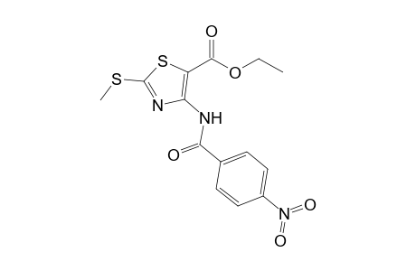 2-(methylthio)-4-[(4-nitrobenzoyl)amino]thiazole-5-carboxylic acid ethyl ester