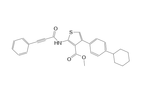 methyl 4-(4-cyclohexylphenyl)-2-[(3-phenyl-2-propynoyl)amino]-3-thiophenecarboxylate