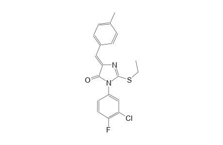 4H-imidazol-4-one, 3-(3-chloro-4-fluorophenyl)-2-(ethylthio)-3,5-dihydro-5-[(4-methylphenyl)methylene]-, (5Z)-
