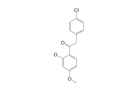 1-(2-HYDROXY-4-METHOXYPHENYL)-2-(4-CHLOROPHENYL)-ETHANONE