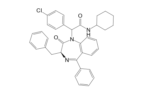 2-((S)-3-Benzyl-2-oxo-5-phenyl-2,3-dihydro-benzo[e][1,4]diazepin-1-yl)-2-(4-chloro-phenyl)-N-cyclohexyl-acetamide