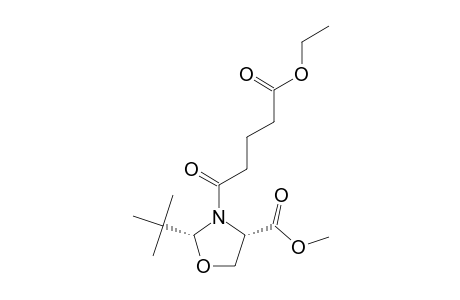 (2R,4S)-3-(4-ETHOXYCARBONYL)-BUTANOYL-2-TERT.-BUTYL-4-METHOXYCARBONYL-1,3-OXAZOLIDINE