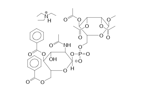 METHYL-6-(2-ACETAMIDO-4,6-DI-O-BENZOYL-2-DEOXY-ALPHA-D-GLUCOPYRANOSYLPHOSPHO)-2,3,4-TRI-O-ACETYL-ALPHA-D-MANNOPYRANOSIDE
