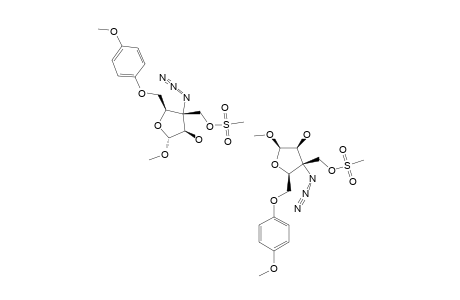METHYL-3-C-AZIDO-3-C-METHANSULFONYLOXYMETHYL-5-O-PARA-METHOXYPHENYL-D-ARABINOFURANOSIDE