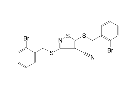 4-isothiazolecarbonitrile, 3,5-bis[[(2-bromophenyl)methyl]thio]-