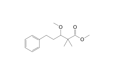 Methyl 3-methoxy-2,2-dimethyl-5-phenylpentanoate