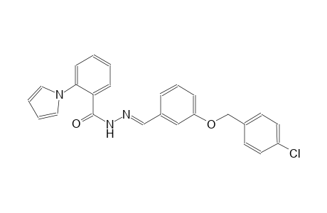 N'-((E)-{3-[(4-chlorobenzyl)oxy]phenyl}methylidene)-2-(1H-pyrrol-1-yl)benzohydrazide