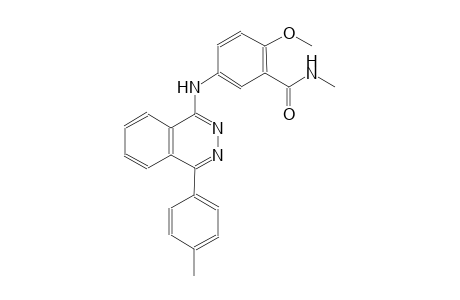 2-methoxy-N-methyl-5-{[4-(4-methylphenyl)-1-phthalazinyl]amino}benzamide