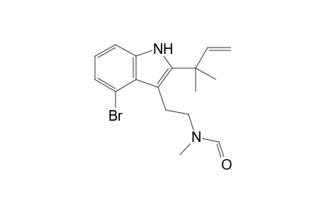 N-{2-[4-Bromo-2-(2-methylbut-3-en-2-yl)-1H-indol-3-yl]ethyl}-N-methylformamide