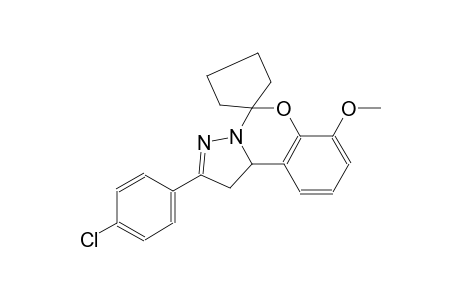 2-(4-chlorophenyl)-7-methoxy-1,10b-dihydrospiro[benzo[e]pyrazolo[1,5-c][1,3]oxazine-5,1'-cyclopentane]