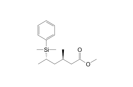 Methyl (3RS,5RS)-5-Dimethyl(phenyl)silyl-3-methylhexanoate