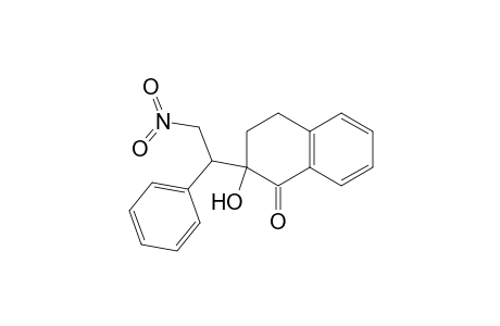 1(2H)-Naphthalenone, 3,4-dihydro-2-hydroxy-2-(2-nitro-1-phenylethyl)-