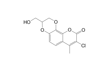 3-Chloro-8-hydroxymethyl-4-methyl-7,10-dioxano[3,2-h]coumarin