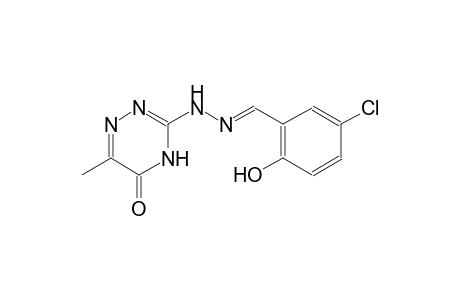 5-chloro-2-hydroxybenzaldehyde (6-methyl-5-oxo-4,5-dihydro-1,2,4-triazin-3-yl)hydrazone
