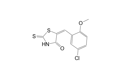 (5E)-5-(5-chloro-2-methoxybenzylidene)-2-thioxo-1,3-thiazolidin-4-one