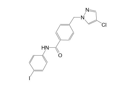 4-[(4-chloro-1H-pyrazol-1-yl)methyl]-N-(4-iodophenyl)benzamide