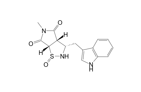 2H-Pyrrolo[3,4-d]isothiazole-4,6(3H,5H)-dione, dihydro-3-(1H-indol-3-ylmethyl)-5-methyl-, 1-oxide, (3.alpha.,3a.beta.,6a.beta.)-
