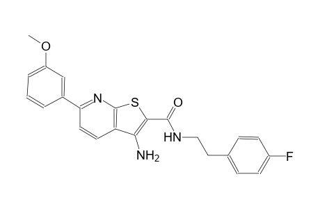 3-amino-N-[2-(4-fluorophenyl)ethyl]-6-(3-methoxyphenyl)thieno[2,3-b]pyridine-2-carboxamide