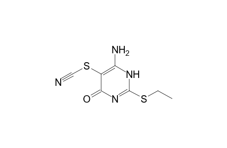 Thiocyanic acid, 6-amino-2-(ethylthio)-1,4-dihydro-4-oxo-5-pyrimidinyl ester