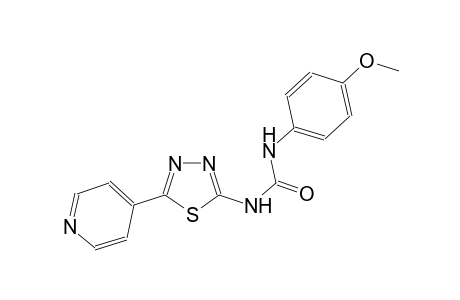 N-(4-methoxyphenyl)-N'-[5-(4-pyridinyl)-1,3,4-thiadiazol-2-yl]urea