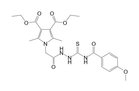 diethyl 1-[2-[2-[(4-methoxybenzoyl)carbamothioyl]hydrazino]-2-oxo-ethyl]-2,5-dimethyl-pyrrole-3,4-dicarboxylate